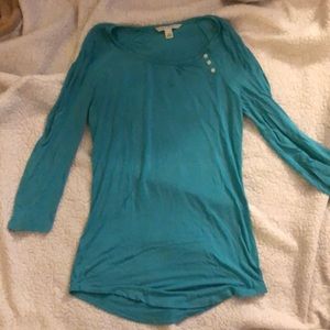Banana Republic Teal 3/4 Sleeve